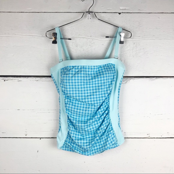 Lands end Bandeau Tankini Top Swimsuit - Picture 2 of 4